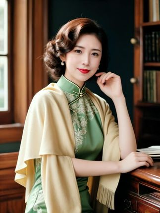 #AI复古书房写真 #不一样的风格不一样的感觉
