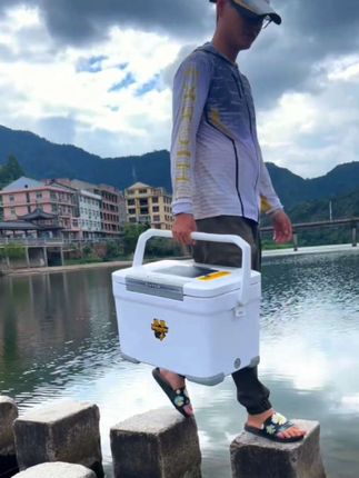 怪兽太阳能活鱼箱活虾箱氧气泵#太阳能活鱼桶 #怪兽太阳能活鱼箱