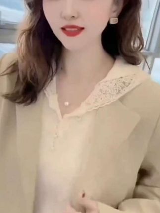 秋季新款时尚百搭连帽蕾丝上衣 #内搭外穿都好看 #春秋穿搭 #减龄显瘦穿搭 #蕾丝连帽上衣 #气质女神穿搭
