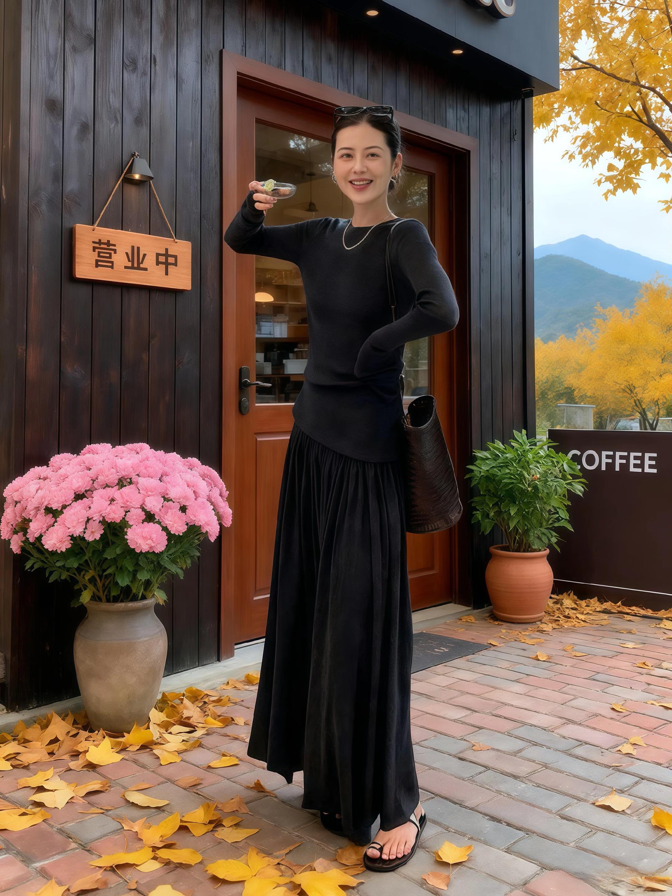 #女人味穿搭 #长裙控 #时髦穿搭 #魅力女人