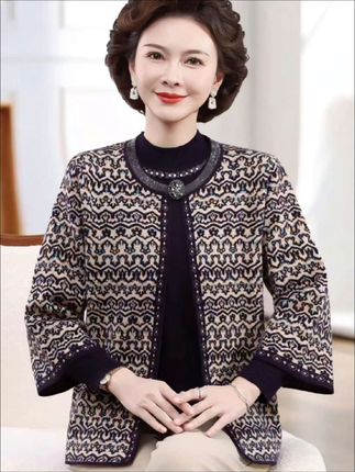 #中老年穿搭 #开衫外套 #舒适百搭 #谁穿谁好看 #高级感穿搭