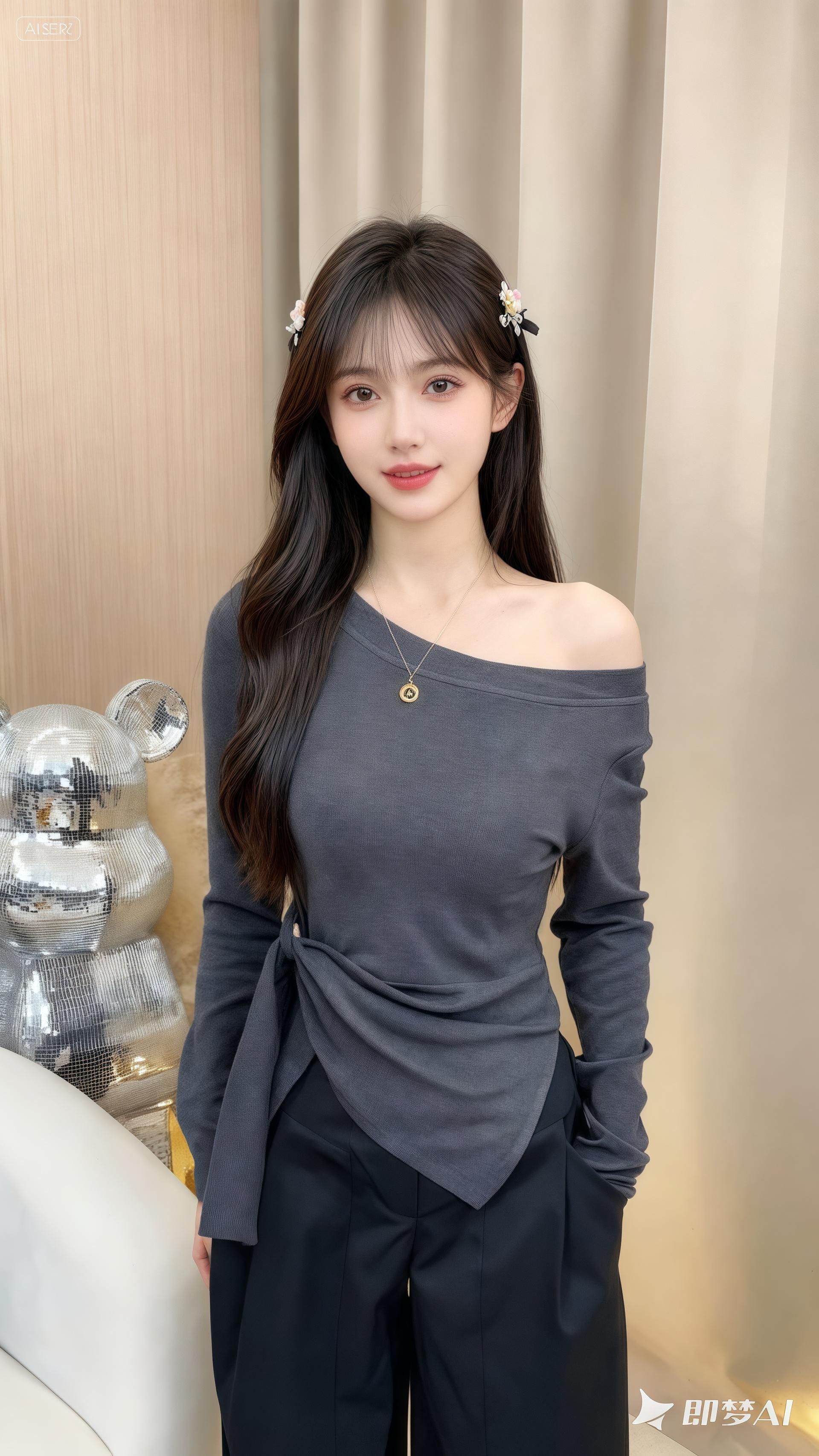 【超绝设计感上衣】解锁时尚新姿态。姐妹们看过来!这款斜肩上衣太绝啦~独特的单侧露肩设计,小露香肩超有氛围感,轻松打造优雅又性感的气质。侧面系带设计很巧妙,能随意调节,轻松勾勒出腰线,显瘦效果拉满。面料柔软亲肤,穿着舒适又自在。搭配阔腿裤,简约又高级,日常出街或者约会都超合适,穿上你就是时尚弄潮儿,赶紧入手吧~#显瘦穿搭 #谁穿谁好看系列 #高级感穿搭 #气质穿搭 #超便宜超划算