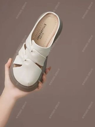 包头凉拖鞋女士鞋新款夏季外穿时尚百搭女士罗马拖鞋#穿出高级感 #软底软面穿上超舒服 #女鞋推荐 #脚宽脚胖都可以 #女鞋穿搭