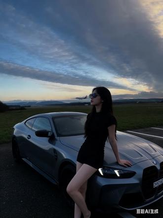 豆包帮我拿下宝马M4#豆包ai #豆包p图已经nextlevel了 与爱车合照