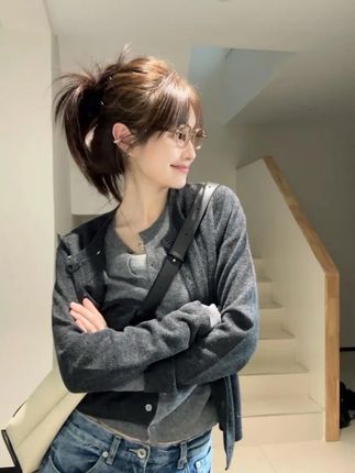 #开衫外套 #韩系穿搭 #一衣多穿 #时髦精 #遮肉显瘦
