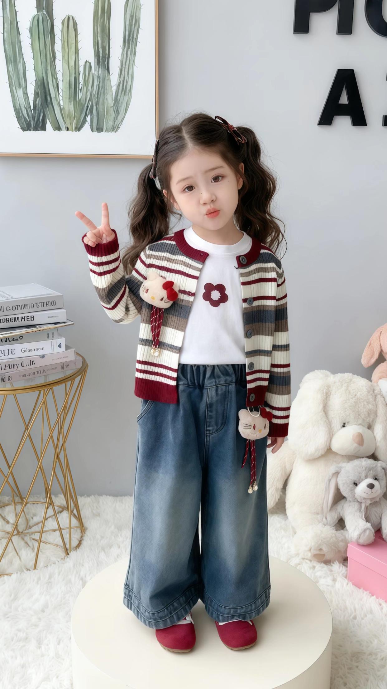 #中性风穿搭是我的强项 #2025年秋季都流行穿什么#女童穿搭#高品质童装