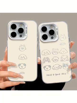 #苹果手机壳 适用苹果15简约iPhone14手机壳彩银华为p70pro七只小狗m/ate60磨砂 #苹果16手机壳 #苹果15手机壳 #苹果16 #苹果15