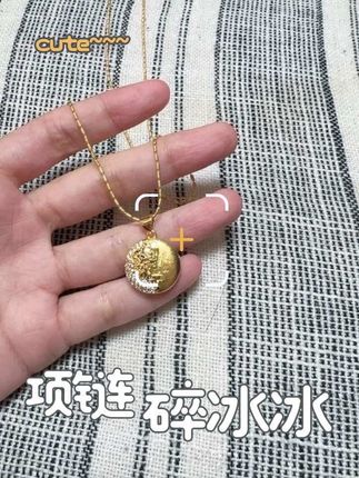 #锁骨链#碎冰冰项链#女生礼物#不掉色项链#项链推荐