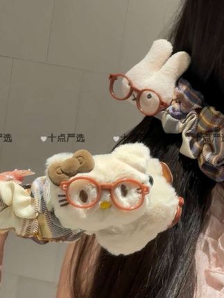 #可爱波点大号猫咪发夹 巨显发量香蕉夹后脑勺盘发百搭少女发饰#香蕉夹发饰 #百搭发夹发饰