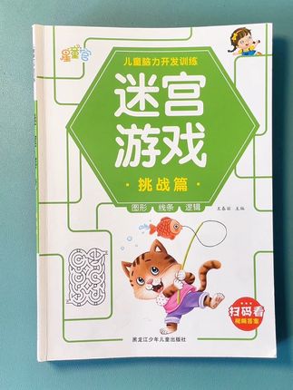 放暑假了,给宝贝安排一套这个迷宫游戏书,会让他玩的停不下来,从易到难,一步一步挑战自己#迷宫游戏 #思维能力训练 #专注力培养 #无限回购的宝藏单品 #儿童益智