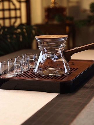磁吸侧把飘逸壶套装一键茶水分离过滤#茶器茶具 #茶具好物推荐 #玻璃茶具 #功夫茶具 #高端茶器