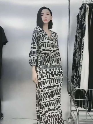 #谁穿谁好看#面料柔软舒适 #显瘦穿搭 #显瘦穿搭 #大码女装遮肉长裙