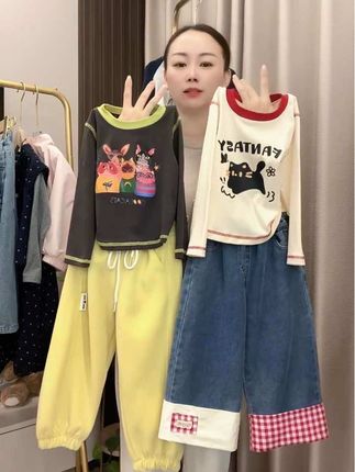 生个女儿这样穿 简直不要太好看#高品质童装 #纯棉T恤 #女童穿搭 #潮童必备 #秋季穿搭