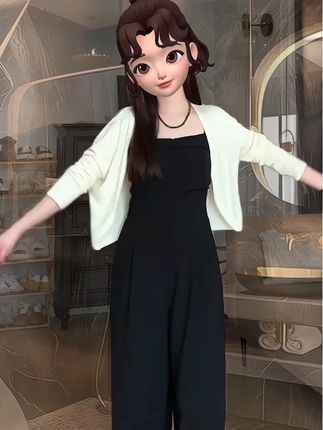 #时尚洋气高腰阔腿裤 #显高 #套装穿搭 #梨形身材穿搭 #套装显瘦穿搭