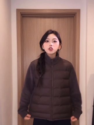 #小个子穿搭 #秋冬穿搭 #羽绒服外套 #秋季上新 #保暖外套 2025新款摇粒绒羽绒外套