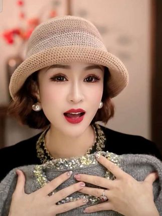 秋冬渔夫帽帽英伦 复古盆帽加厚针织保暖韩版帽子。