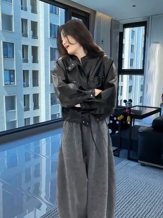 #气质穿搭 #高级感穿搭 #机车外套 #时尚女装
