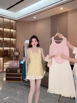 「松露玛奇朵」超美蝴蝶结手工缝上去#小香风编织料质感超好#千寻教你学穿搭#约会度假太美了很精致哦