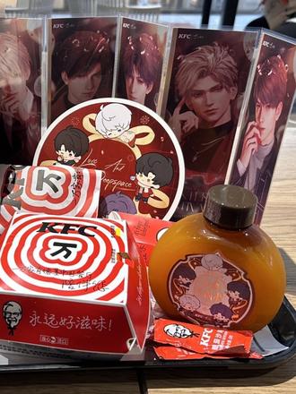 恋与深空&肯德基物料美貌鉴赏🥰#恋与深空 #恋与深空肯德基 #肯德基联名 #周边