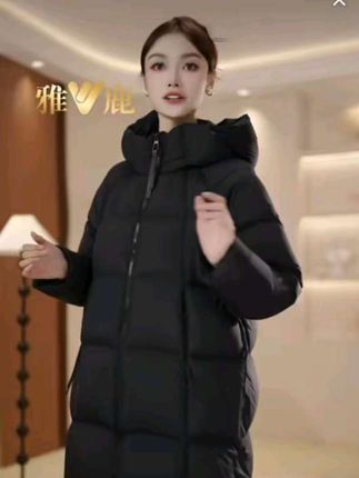 V/雅鹿羽绒服90白鸭绒女款,新款正品过膝长款羽绒服 #女士羽绒服 #过膝长款羽绒服 #时尚保暖