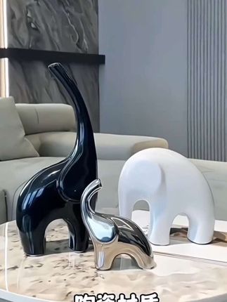 #客厅装饰 #时尚家居 #摆件#大象摆件 #品味生活 @DOU+小助手