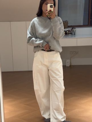 #极简主义 超级显瘦的裤子 细节做的很重工很厚实 !