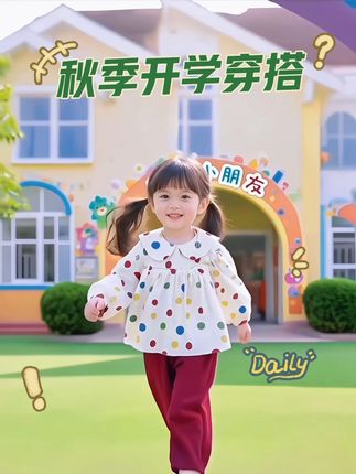 🎒 新学期加载中 ▸ 52% 💫 「小神兽即将切换校园模式」#开学倒计时 #童装穿搭 #开学穿搭