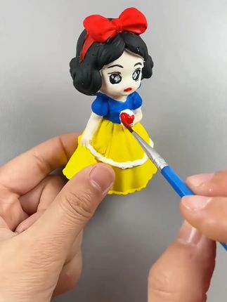 #公主系列玩具 #手工diy #艾莎公主手工 #石膏娃娃 #女孩玩具