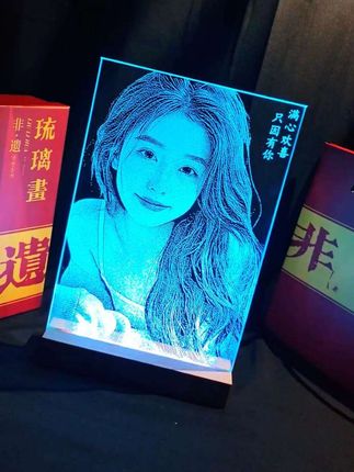 满心欢喜只因有你!#生日礼物 #玻璃画 #来图定制 #创意礼物 #私人订制