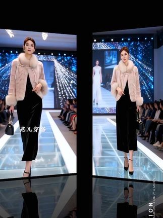 2025小个子穿搭时髦皮草外套#短款外套#时尚外套#洋气#女装