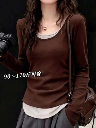 #显瘦减龄#微胖穿搭#内搭外穿都好看#不挑年龄不挑身材 #让打底衫外穿也不基础@DOU+上热门