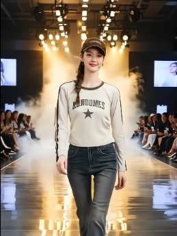 #时尚女装 #长袖T恤 @DOU+小助手