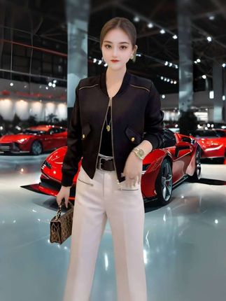 #早秋新款#夹克外套#气质女神穿搭 #时尚女装穿搭 #谁穿谁好看