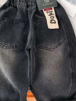 男童秋季牛仔裤2025新款儿童韩版时髦直筒裤潮酷男孩宽松柔软长裤#男童春秋牛仔裤 #男童牛仔裤 #美美好物童装