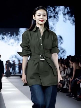 #品质女装 #条纹衬衫#长袖衬衣#秋冬氛围感#优雅气质