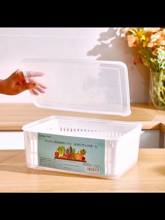 冰箱大号收纳盒沥水保鲜盒食品级蔬菜厨房储物盒透明水果盒冷冻盒#保鲜收纳盒 #冰箱收纳盒 #冰箱保鲜盒 #冰箱冷藏盒 #冰箱储物盒