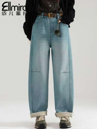 【原创】9654女童牛仔裤加绒加厚老爹裤冬季儿童阔腿裤长裤大童潮#显高显瘦显腿长 #牛仔裤 #冬季新款#百搭裤子 #谁穿谁好看