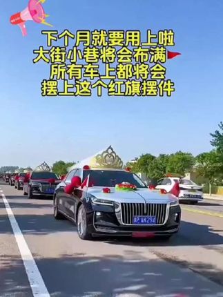 国庆快到了,国旗摆件安排起来。如果信仰有颜色,那就是中国红。#五星红旗迎风飘扬 #红旗摆件 #车载摆件 #汽车好物分享