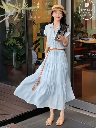 #夏季穿搭 #出游穿搭 #气质仙女裙穿搭 #度假穿搭 #回头率超高的夏日look @DOU+小助手