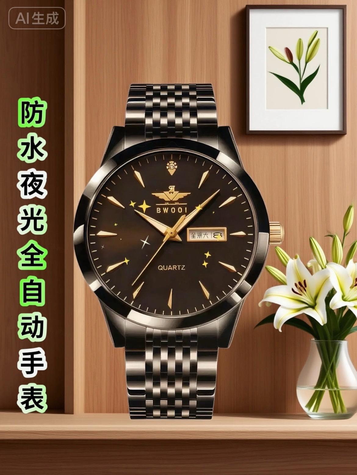 全天候守护,腕间星光——这款防水夜光全自动手表 无需手动上链,机芯随手腕律动自动储能,抬手即见精准时间,告别电量焦虑。 30米深度防水,日常洗手、淋雨无需摘表,轻松应对潮湿场景,生活更自在。 夜间暗处,表盘夜光涂层清晰发光,时间读数一目了然,无论是深夜加班看时,还是户外夜跑记录,都能快速捕捉时刻。 简约设计适配商务通勤、日常休闲等多种场合,既是实用计时工具,也是提升穿搭质感的精致配饰,让每一刻都精准且闪耀。#高端腕表 #腕表分享 #礼物推荐 #好物推荐🔥 #时尚腕表