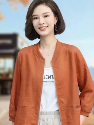 高级感外套 轻薄休闲春秋高级感外套#春秋外套女 #轻薄外套 #妈妈生日礼物 #女装上衣