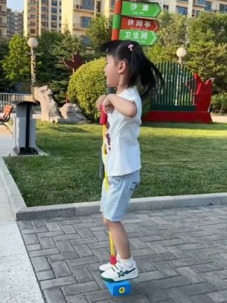 儿童青蛙跳跳杆,每天跳一跳,有助于孩子长高,让孩子爱上运动 #儿童玩具#益智玩具#小朋友玩具#0-3岁儿童玩具#4-6岁儿童玩具