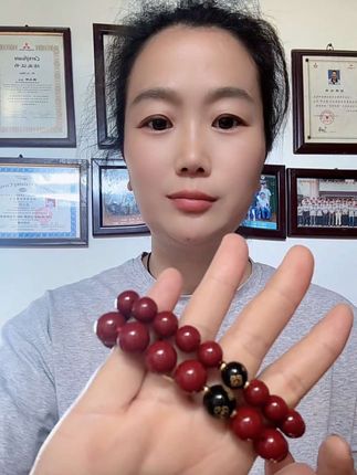 【先生推荐】茅山红纱本命平安串可随身可车用#手串 #平安串 #手串配带
