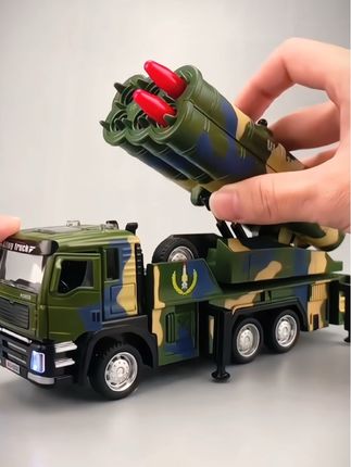 新款仿真合金导弹发射玩具车来啦!按动按钮就能发射,孩子爱不释手的玩具车#玩具车 #火箭炮玩具 #儿童玩具 #强烈推荐