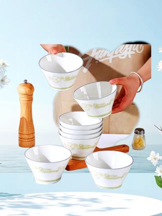 #句途手绘斗笠碗 #家用釉下彩陶瓷大面碗 #高脚陶瓷碗 #餐具