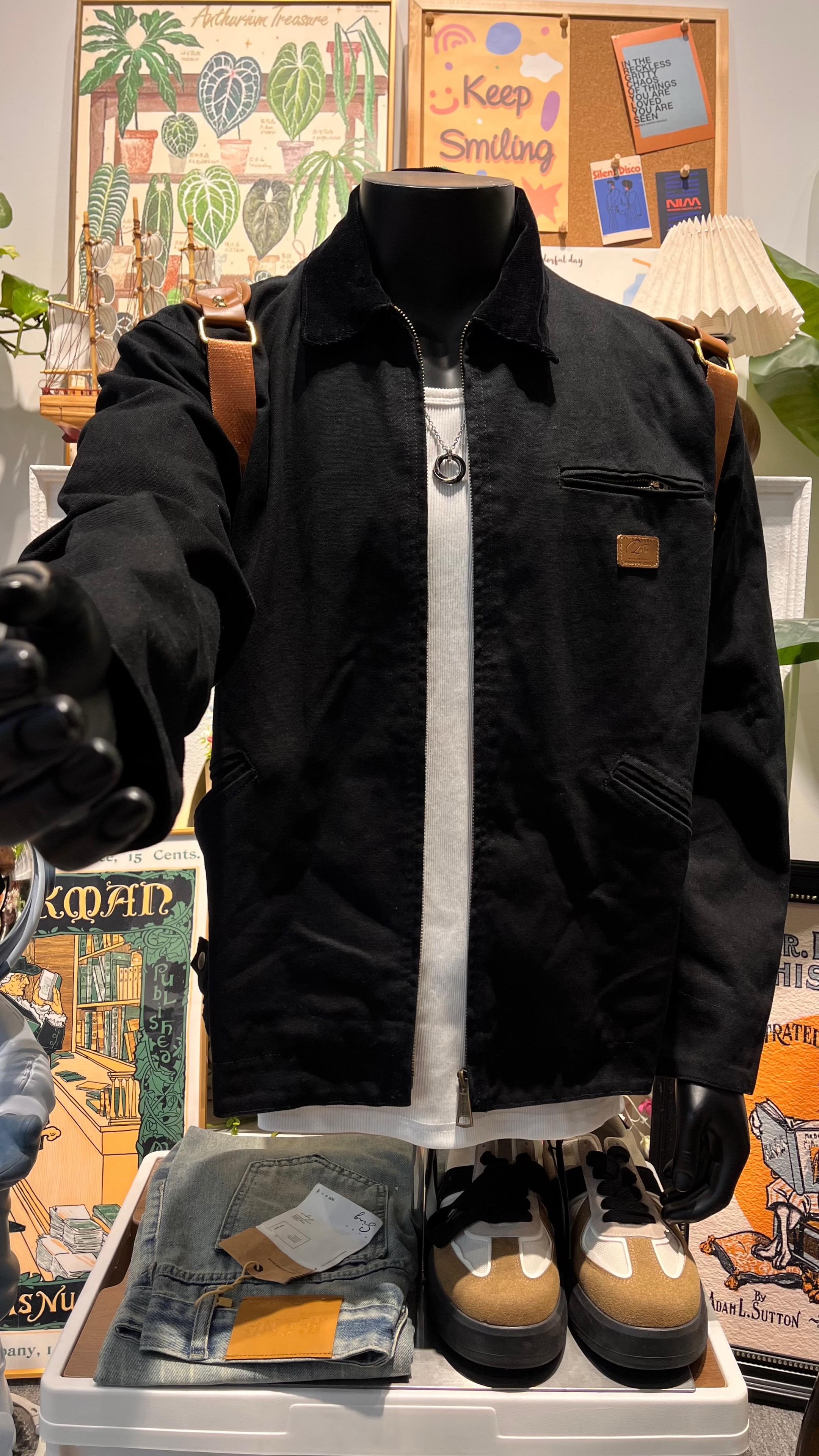 不愧是我一眼相中的夹克外套。马登底特律夹克是真的板正 上身修饰身材显身材 五金细节到位 妥妥的硬汉神衣#夹克外套 #美式复古 #ootd穿搭 #型男穿搭 #穿出高级感
