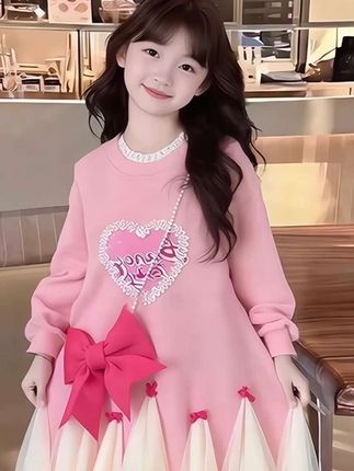 女童春秋新款连衣裙,新款洋气卫衣裙,甜美长袖公主裙#高品质童装 #甜美穿搭 #生女儿就要这样穿 #公主裙 #春秋穿搭 @抖加🔥上热门🔥dou+🔥热点宝