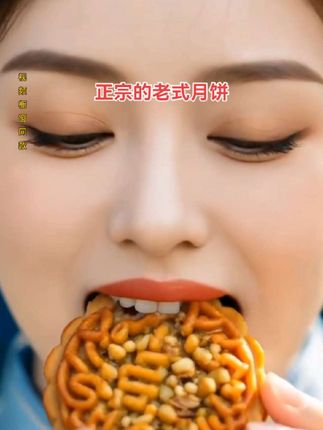 #老五仁大月饼老式五仁月饼黑芝麻豆沙水果多口味糕点独立包装 #抖加小助手 #抖音里正能量@晓蓉姐橱窗