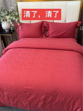 清了,清了,便宜了,实体款四件套,全棉提花长绒棉床品,买到赚到,四季款全棉四件套#清货四件套