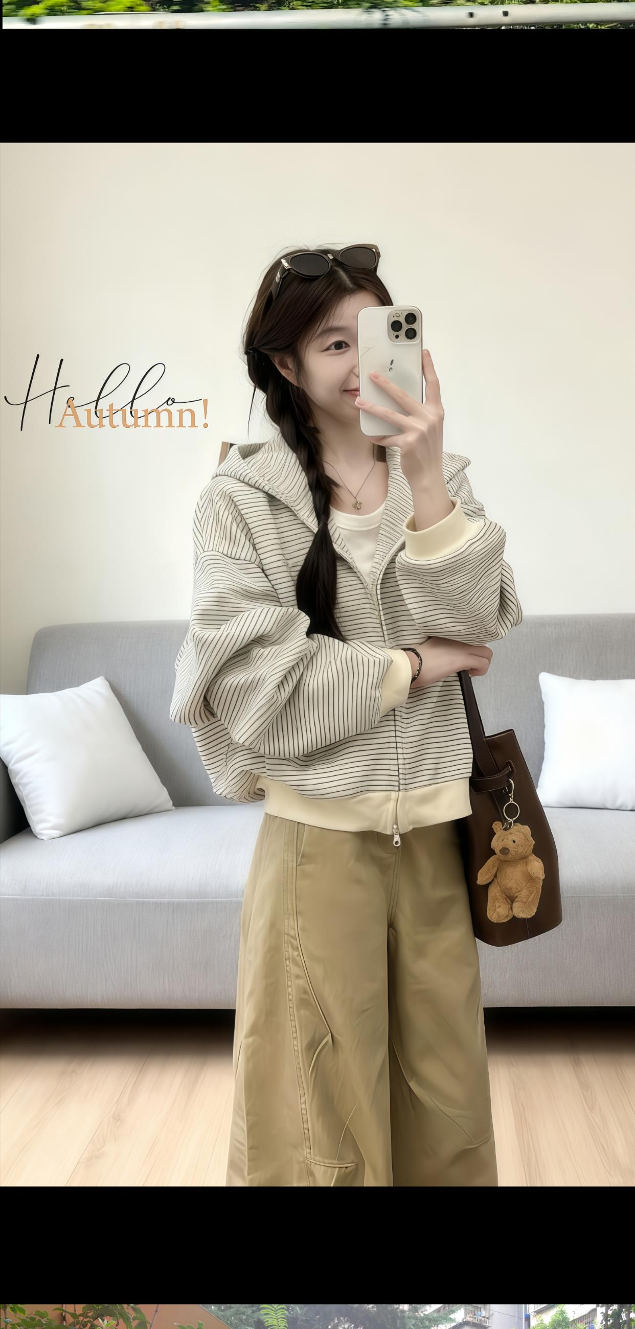休闲卫衣OOTD.#早秋穿搭三分钟出门不是梦 #跟着Winter学少女感老钱风 #早秋显身材平价上衣合集 #通勤穿搭如何摆脱土气感 #谁能拒绝舒华cleanfit风